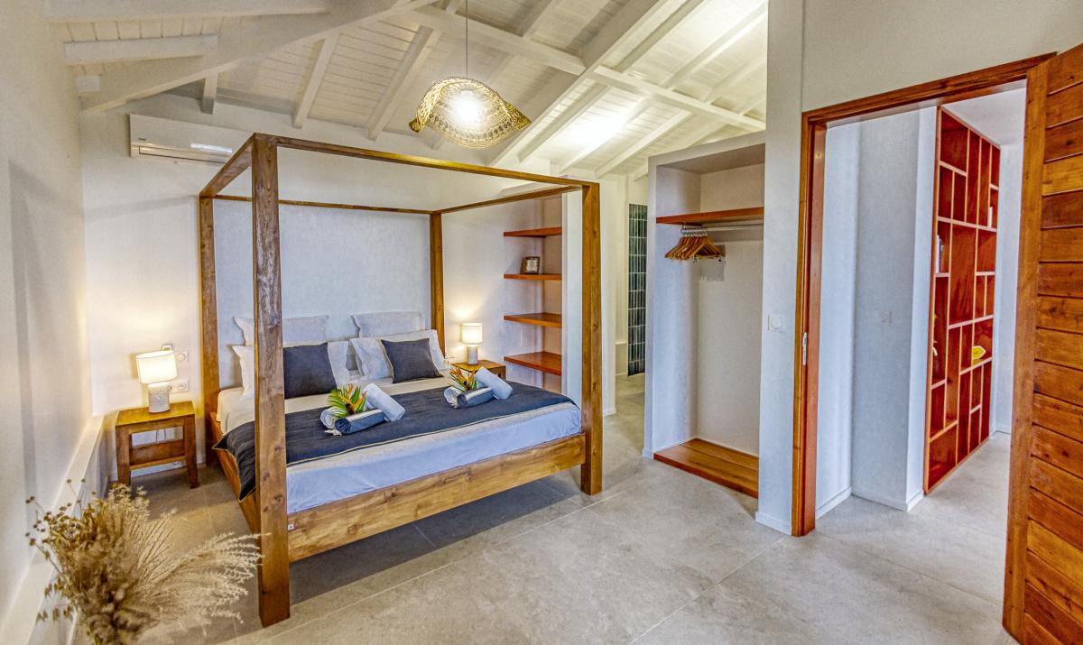 19_Location villa  vue mer Deshaies Guadeloupe_Chambre Vue Mer